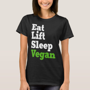 Camiseta Eat Lift Sleep Veganism Planta Veganism Basada En 