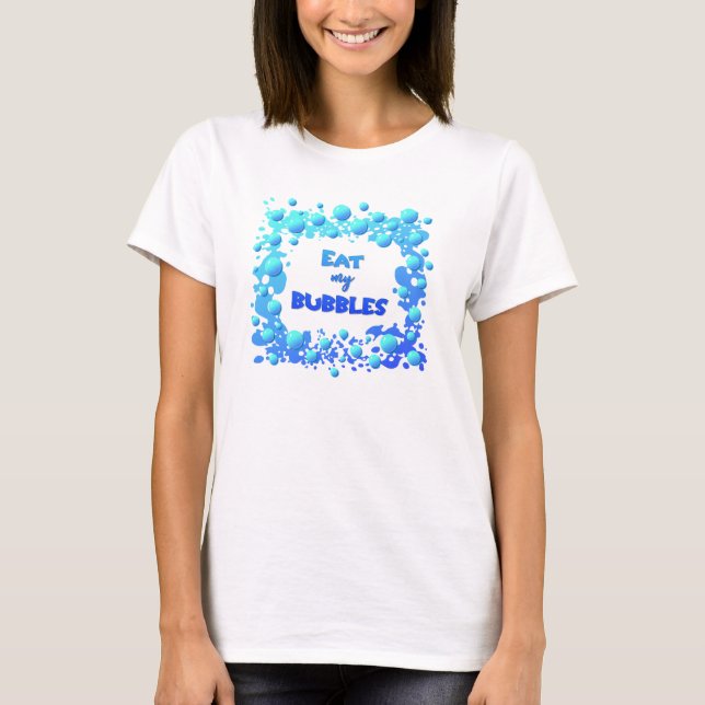 Camiseta Eat my Bubbles Lustiges Zitat fürs Schwimmer Team (Anverso)