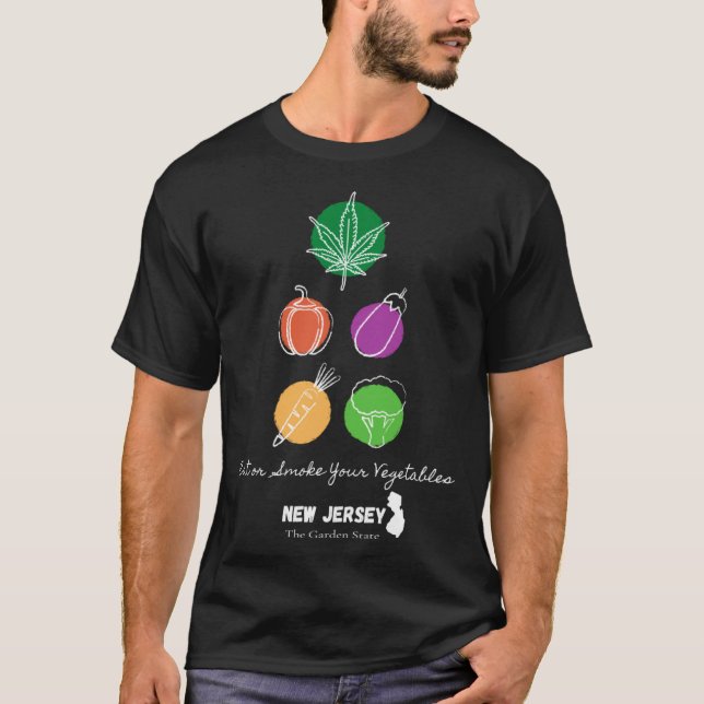Camiseta Eat or Smoke your Vegetables NJ (Anverso)