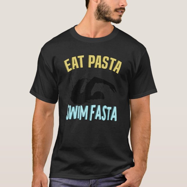 Camiseta Eat Pasta Swim Fasta Natación Nadadora 1 (Anverso)