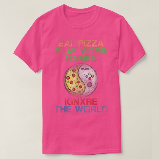 Camiseta Eat Pizza  (Diseño del anverso)