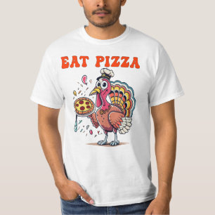 Camiseta EAT pizza divertida comer pizza pavo diversión acc
