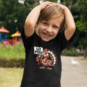 Camiseta Eat Pizza, Fun Thanksgiving turkey