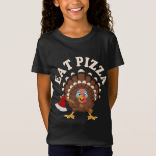 Camiseta Eat Pizza Turkey Divertido Vegan Acción de Gracias