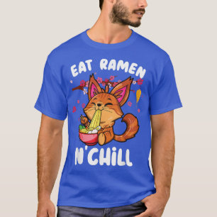 Camiseta Eat ramen N'chill principal coon ramen cat kawaii 