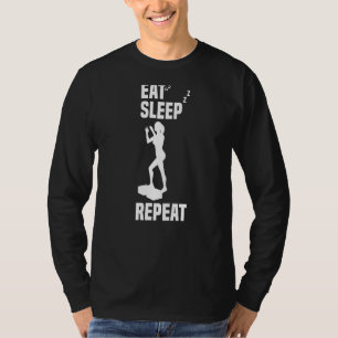 Camiseta Eat Sleep Aerobic Repetir Aerobic Dance Sport Aero