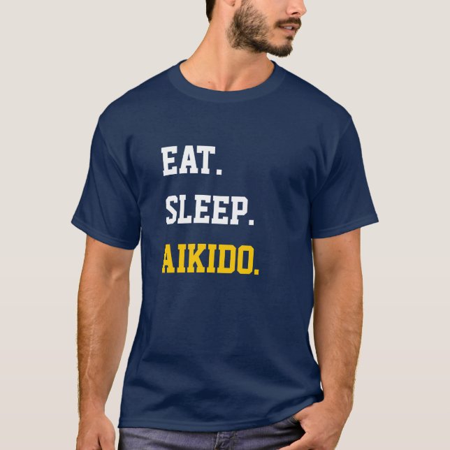 Camiseta Eat Sleep Aikido (Anverso)