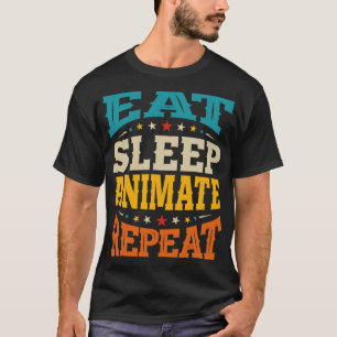 Camiseta Eat Sleep Animation Animators Animator Animation 3