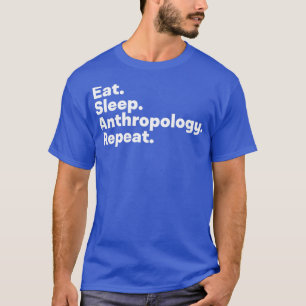 Camiseta Eat Sleep Antropología Repetir 2