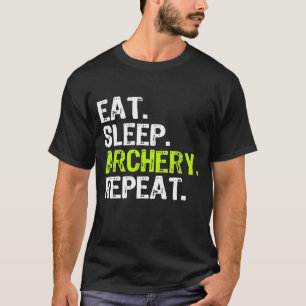 Camiseta Eat Sleep Archer Bowman Funny Guay