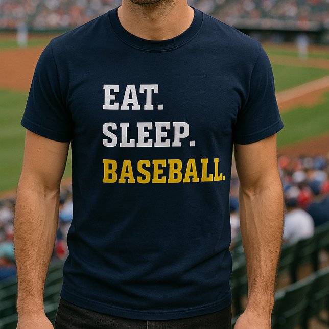 Camiseta Eat Sleep Baseball (Subido por el creador)