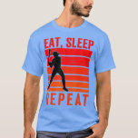 Camiseta Eat Sleep Baseball Repeat Funny Baseball Player Fa<br><div class="desc">Eat Sleep Baseball Repeat Funny Baseball Player Fan With Say  .</div>