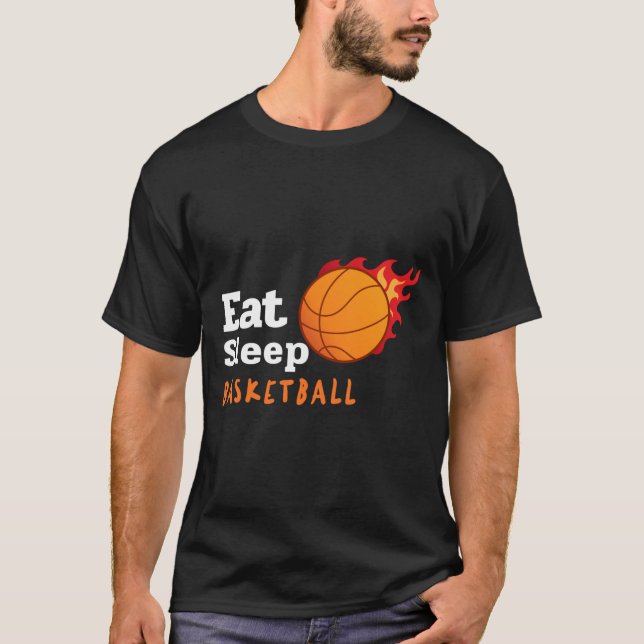 Camiseta Eat Sleep Basketball (Anverso)