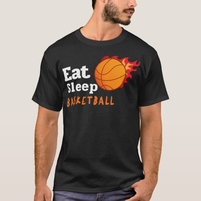 Camiseta Eat Sleep Basketball (Anverso)
