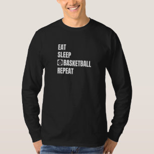 Camiseta Eat Sleep Basketball Repeat Basketball