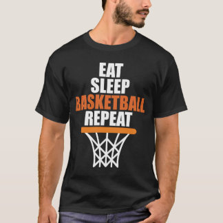 Camiseta Eat Sleep Basketball Repeat Basketball