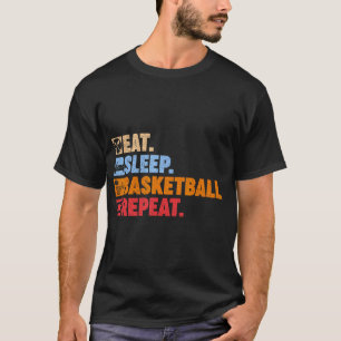 Camiseta Eat Sleep Basketball Repetir a los adolescentes Ch