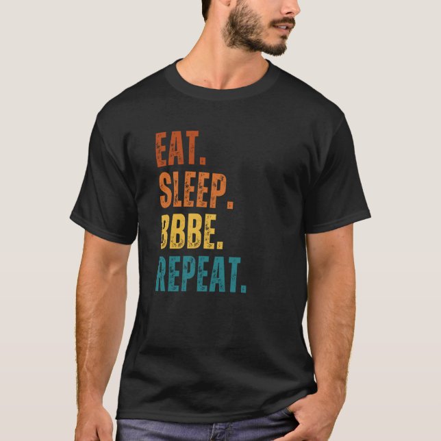 Camiseta Eat Sleep Beef Butter Bacon Eggs Repeat Meat Eater (Anverso)
