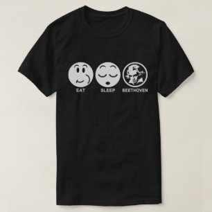 Camiseta Eat Sleep Beethoven