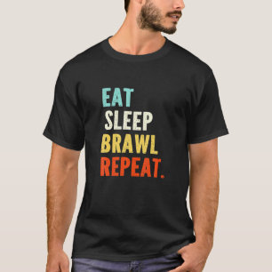 Camiseta Eat Sleep Brawl Repeat Gamer T Shirt