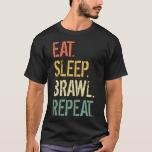 Camiseta Eat Sleep Brawl Repeat Stars Funny Video Gamer Gam
