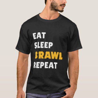 Camiseta Eat Sleep Brawl Repeat Ver 2