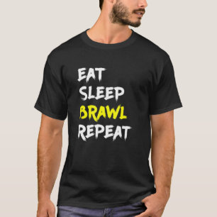 Camiseta Eat Sleep Brawl Repetir juego de jugador estrella