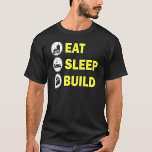 Camiseta Eat Sleep Build Lego