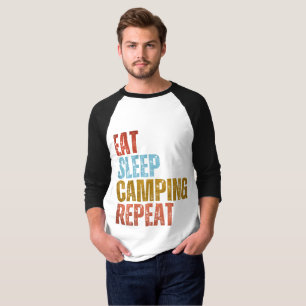 Camiseta EAT SLEEP CAMPING REPEAT