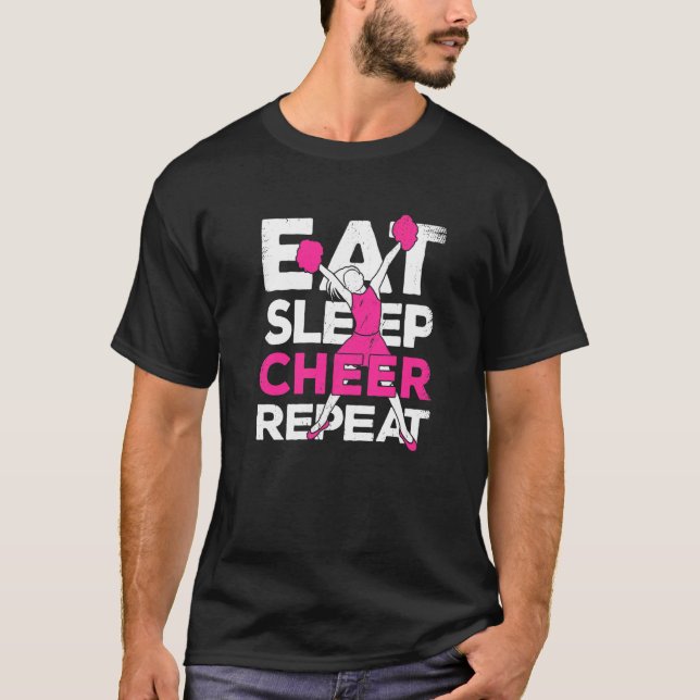 Camiseta Eat Sleep Checheys Repita Para Un Alegre (Anverso)