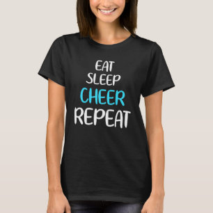 Camiseta Eat Sleep Cheerership Repetir Cheerledi Team
