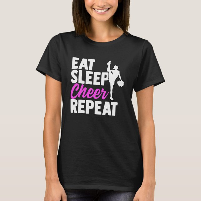 Camiseta Eat Sleep Cheth Repetir Ro de Vida Deportiva de An (Anverso)
