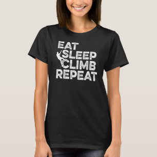 Camiseta Eat Sleep Climb Repetir escalada Rock Bouldering C