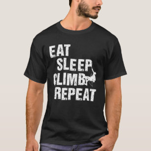 Camiseta Eat Sleep Climb Repetir escalada Rock Bouldering C