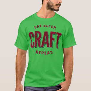 Camiseta Eat, Sleep, Craft, Repeat Craft Lover