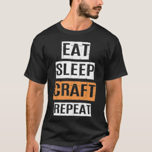 Camiseta eat sleep craft space birthday ecavator custom bir