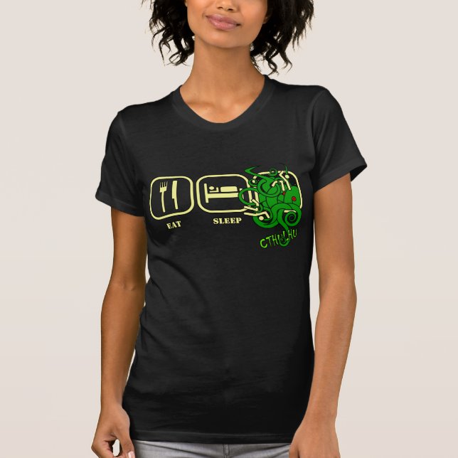Camiseta Eat - Sleep - Cthulhu T-Shirt (Anverso)