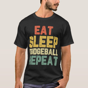 Camiseta Eat Sleep Dodgeball Repeat Player Lover Vintage