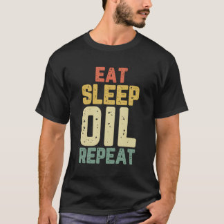 Camiseta Eat Sleep Essential Oil Repetir la Aromaterapia Fu