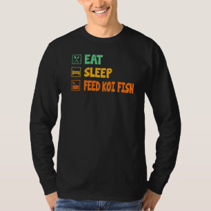Camiseta Eat Sleep Feed Koi Fish Koi Fish Aquatic Animal F