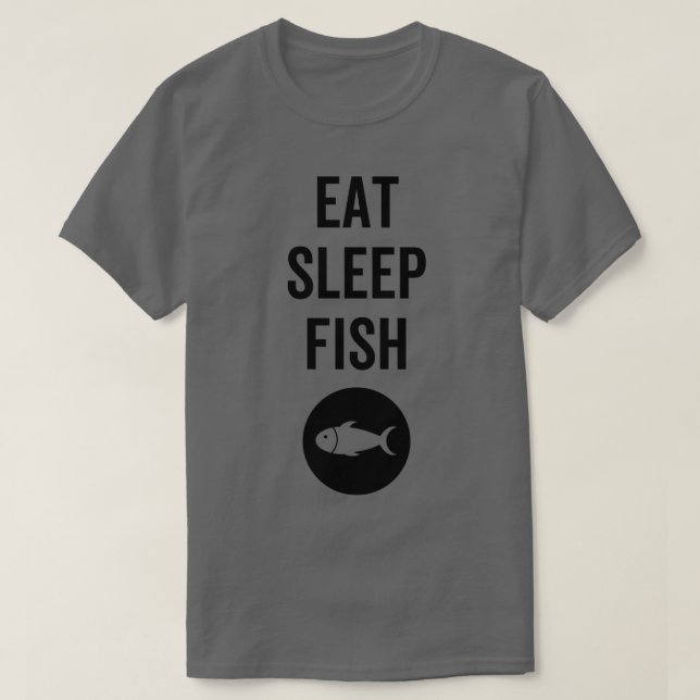 Camiseta Eat Sleep Fish 3 (Diseño del anverso)
