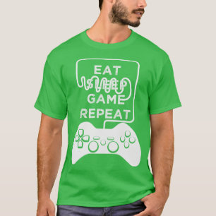 Camiseta Eat Sleep Game Repeat Gaming s Progamer