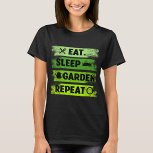 Camiseta Eat Sleep Garden Repeat Farmer Gardening