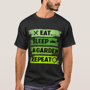 Camiseta Eat Sleep Garden Repeat Farmer Gardening