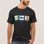 Camiseta Eat Sleep Golf Funny Golfer<br><div class="desc">Una viuda de golf sabe que un golfista jugaría golf mañana,  mediodía y noche. 18 agujeros no son nada. Camiseta del Sleep Golf.</div>