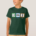 Camiseta Eat Sleep Golf Funny Kids Golfer<br><div class="desc">Un niño de golf jugaba al golf mañana,  mediodía y noche. Tome el sueño y juegue golf. Una divertida camiseta de niños golfistas.</div>