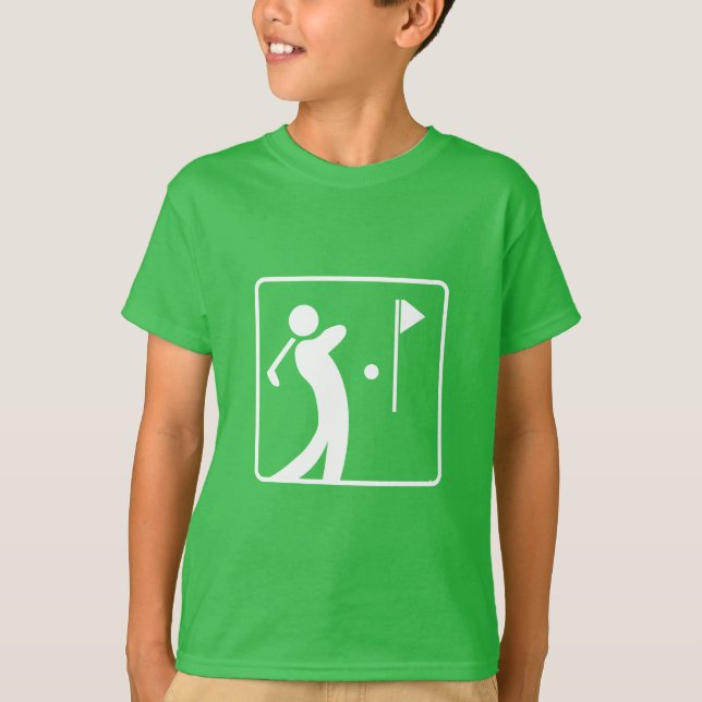 Camiseta Eat Sleep Golf Golf Person swing club de golf (Anverso)