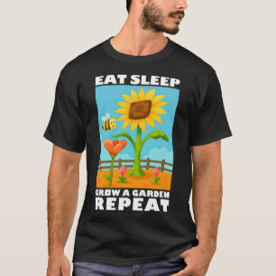 Camiseta Eat Sleep Grow A Garden Repeat Gamer Style