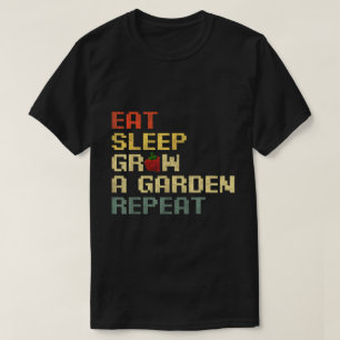 Camiseta Eat Sleep Grow Garden Repeat Gamer