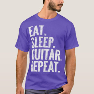 Camiseta Eat Sleep Guitar Repeat